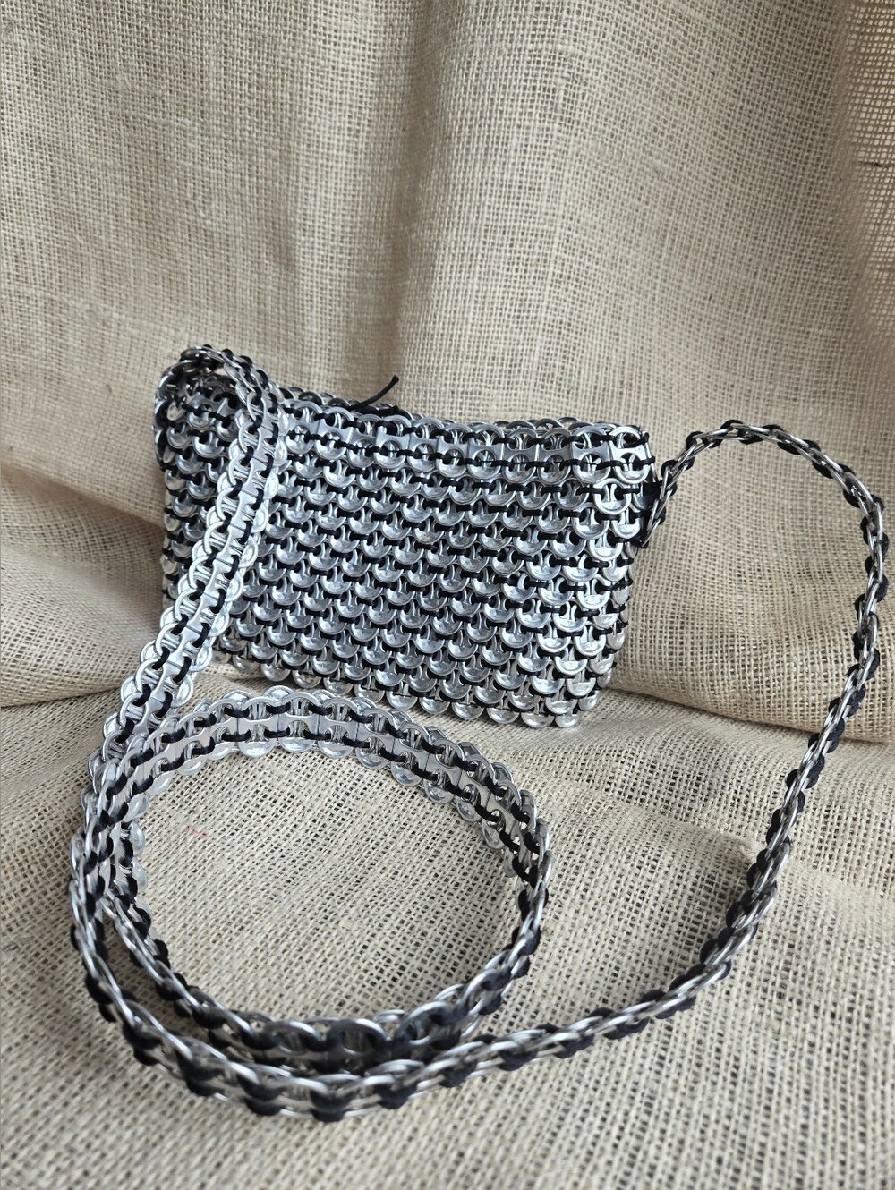 Recycled Aluminum Soda Can PullTab Handbag Purse